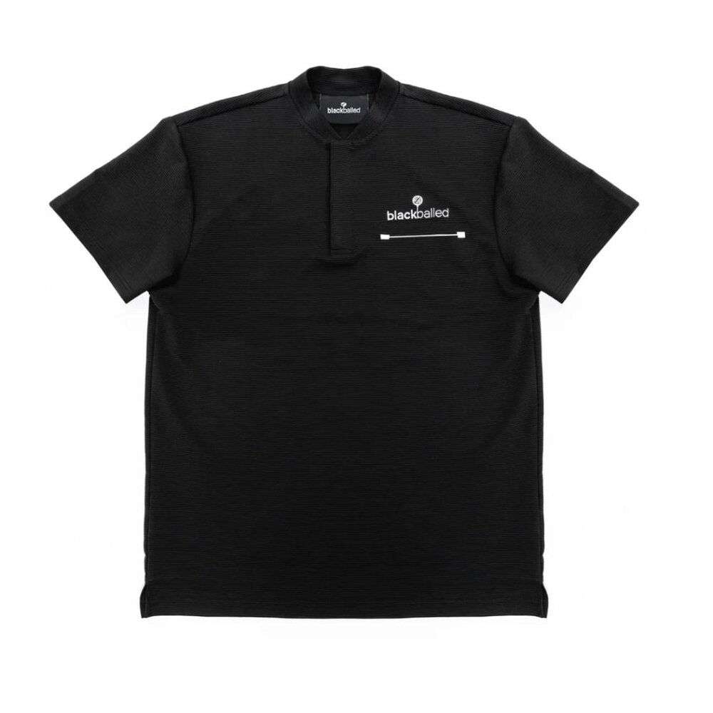 [New without Tags] Blackballed Men's Black Golf Shirt (Black)